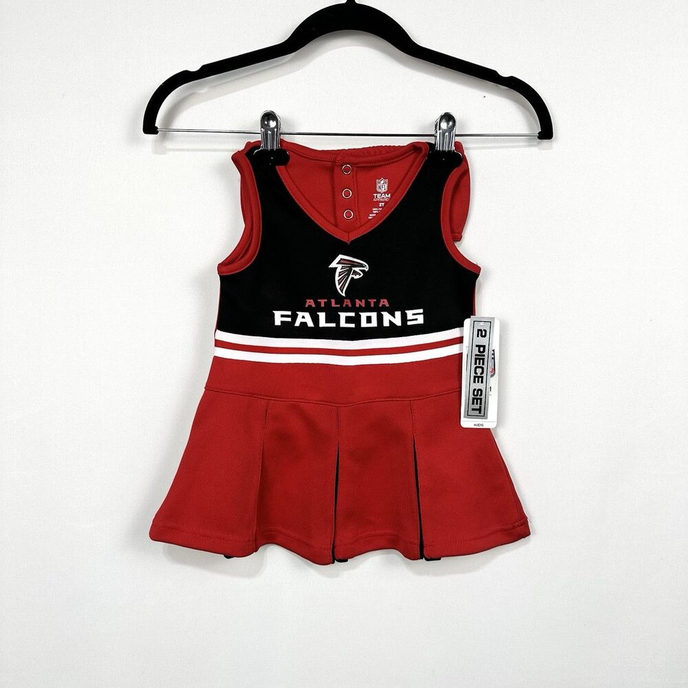 NWT! Atlanta Falcons NFL Football 2-piece Cheerleading Outfit Skirt Girls 2T
